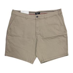 Sperry Men's Regular Fit Flex Cotton Vintage Washed Flat-Front Shorts - Khaki
